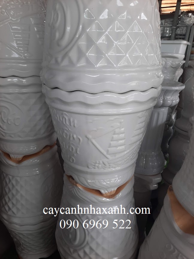 837 - Chậu Sứ 3 chân 50 x 45
