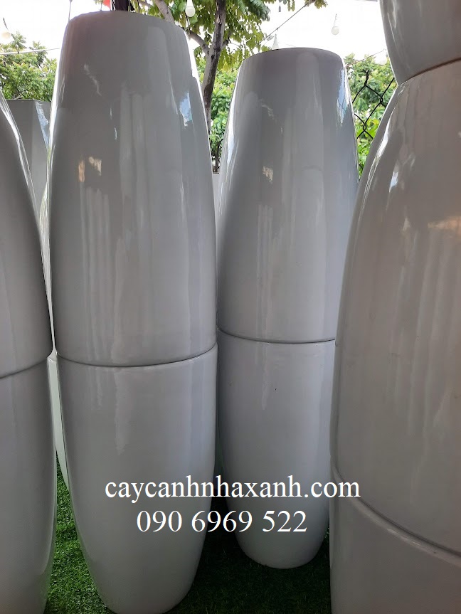 805 D - Chậu sứ Trơn 30 x 55